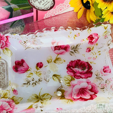 可愛い!ローズ柄トレー