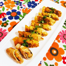 簡単☆豚キムチ大葉巻き