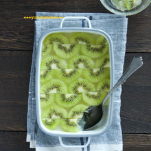 簡単!飾り付けも楽しむ♪キウイとカルピスのゼリー