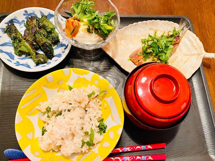 大葉アレンジ(^O^☆♪で抗菌!吹き出物に効果あり!