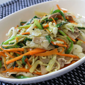 だし調味料で減塩!~だし焼きそば~