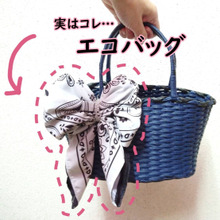 飾って使える☆アクセサリーなエコバッグ