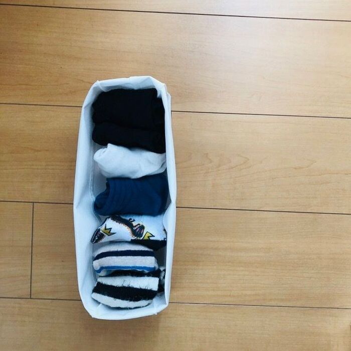 三角バージョンでたたんだ時の収納