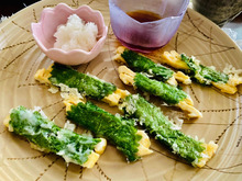 簡単で美味しいからハマってます!油あげの大葉巻き天ぷら