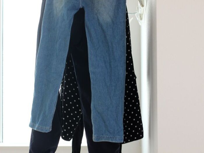 壁にもくっつかずに干せる