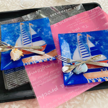 思わず海に行きたくなるヨット柄のお皿!