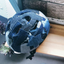 まさかのリメイク!?デニムはぎれを貼ってできたものとは?