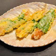 超簡単!おつまみにも良いですよ。さつま揚げ大葉まきフリッター