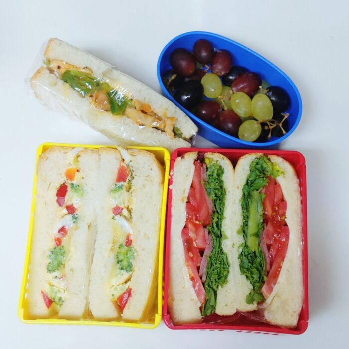 【受験フードなジミ弁】コストコアイテムでスペシャルサンド弁当