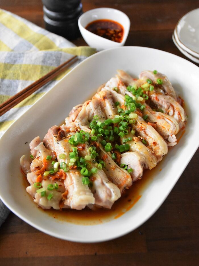 レンジで簡単!旨辛よだれ鶏