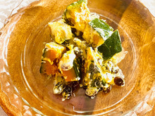 材料2つ!かぼちゃとレーズンのサラダ♪