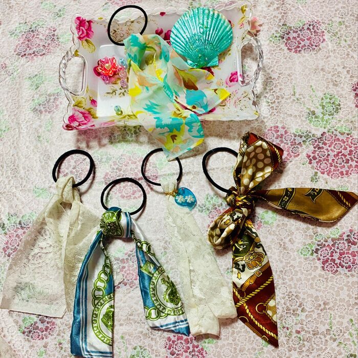 ヘアアクセを長めに、この夏グンと引き立ちますよ(^O^)