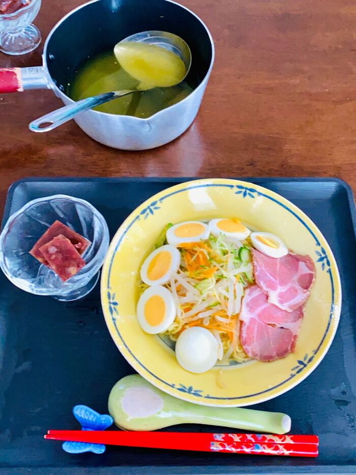 暑い日にはこれ!冷やし塩ラーメン最高(^O^☆♪