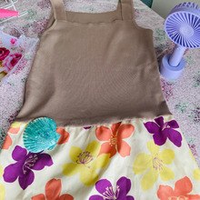 はぎれをタンクトップにプラスしてチュニック風🎶