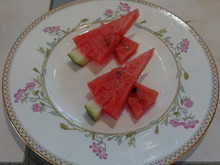 スイカの可愛い切り方 西瓜bar ??