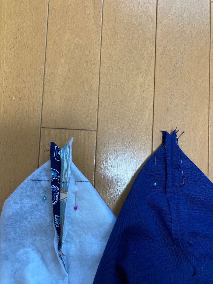 ⑧4箇所にマチを作る