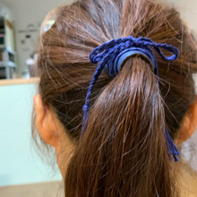 流行りの紐アレンジヘア