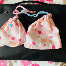 はきれで十分ですよ。小さな茶巾袋USB入れ🎶