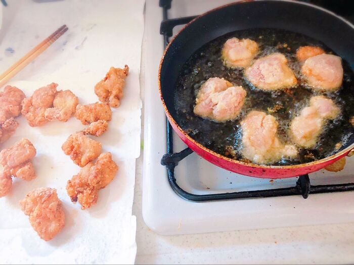 揚げ物の面倒を減らす〜プチ裏ワザ★