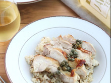 簡単ボリュームランチ♪チキンステーキピラフ