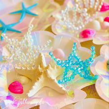 DAISOビーズで親子でつくろぉ♪ 〜マーメード気分な髪飾り〜