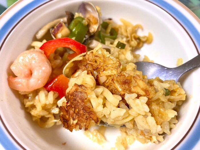 ♡パエリアのおこげ♡