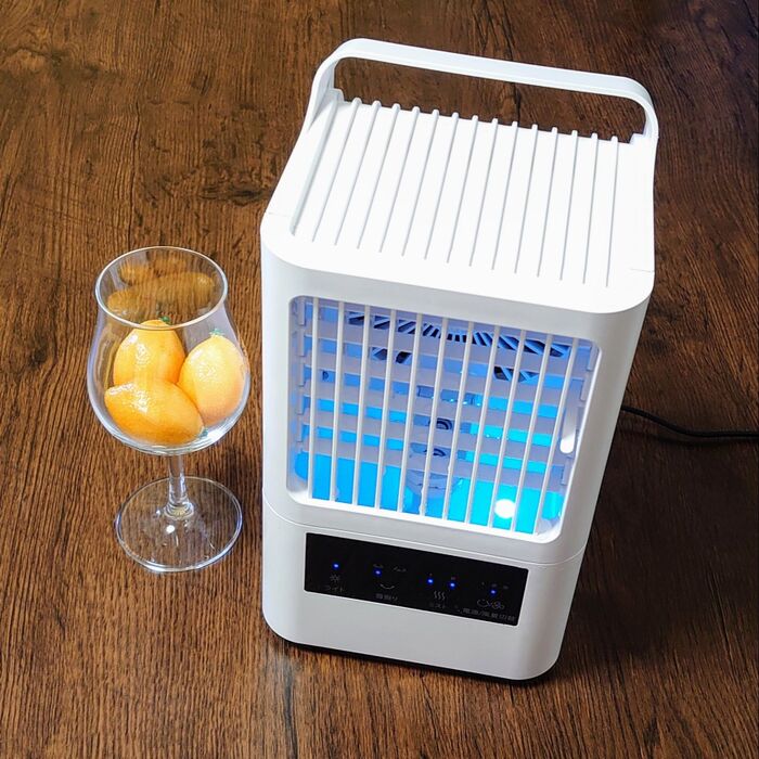 冷たいミストで ひんやり🧊トイレの熱中症対策に❢ 超コンパクト冷風機