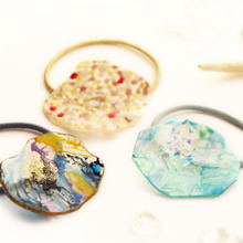 100均プラ板手作りアクセ大人可愛い海柄3種