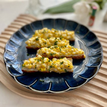 おうち居酒屋!アイオリとうもろこしのちくわボート