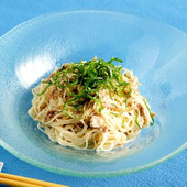 便利な野菜だし使用♪【夏バテ解消!ツナマヨそうめん】