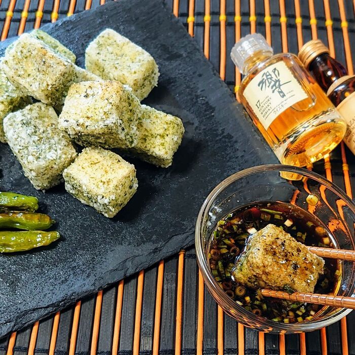 青のりたっぷり 冷た〜い🧊 揚げ出し豆腐