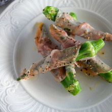 味付け不要! オクラの生ハム巻き焼き