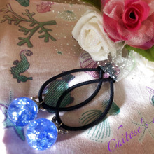 ビー玉 de キラキラと輝くヘアゴム♡