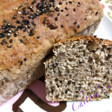 オイル不要♪あんことごまのパウンドケーキ⭐︎