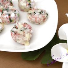 レンジで簡単⭐︎はんぺんとカニカマの大葉焼き♪