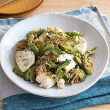 ベジゴーヤチャンプルー。肉なし、卵なしでもおいしいおかず!