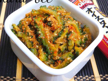 夏の定番ご飯のお供♪中華風ピリ辛ツナ味噌ゴーヤ