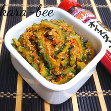 夏の定番ご飯のお供♪中華風ピリ辛ツナ味噌ゴーヤ