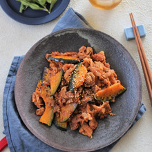 かぼちゃと豚肉のコチュジャン炒め【下味冷凍レシピ】