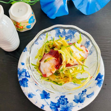 パパッと3分楽勝かも(^^)v材料4つ!胡瓜のタコキムチ冷奴