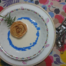 Les pêches avec Yaourt 白桃にヨーグルトを添えて・・・・