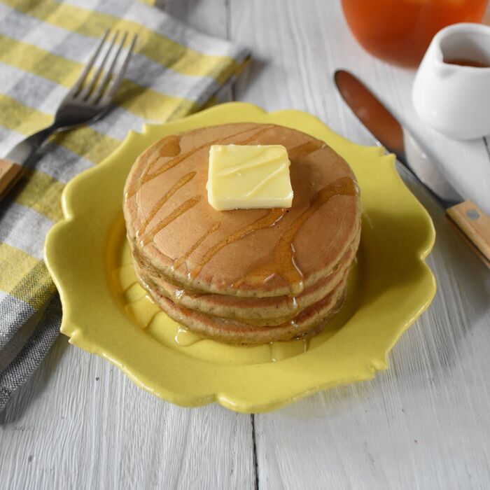ふわもち食感にやみつき♡香り豊かな和紅茶味のパンケーキ