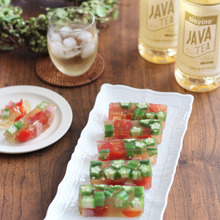 キラキラ野菜のゼリー寄せ × JAVATEA