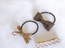 【100均商品2つ】キッチン雑貨で簡単ヘアアクセサリーの作り方