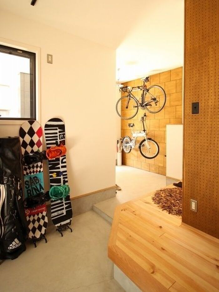 多趣味な方こそ土間収納がオススメ☆