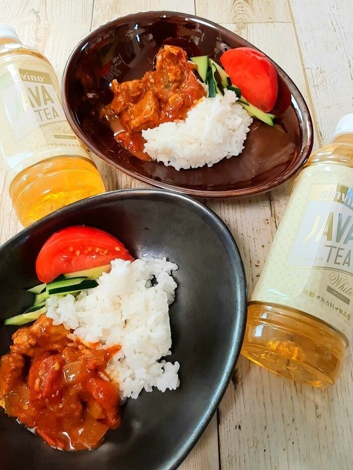 とろっとろ牛すじスパイスカレー&JAVATEA 週末のランチに♪