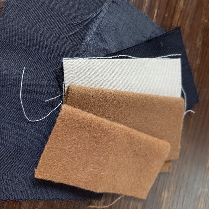 洋服の付属のハギレ