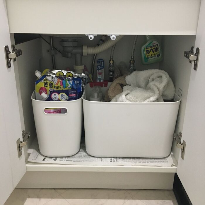 やわらかポリエチレンケース・大 × タオル(畳まない)│無印良品