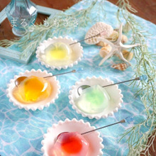 市販のアレを使えば簡単!寒天ジュエリー(夏の海の贈り物)