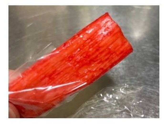 実験②ラップに包んで冷凍